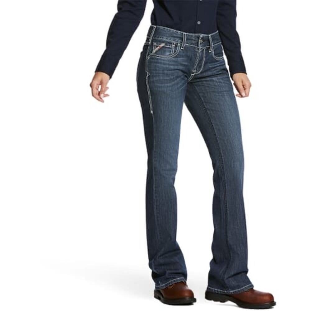 Ariat Women’s FR Mid-Rise Boot Work Jeans Size 30L *EUC